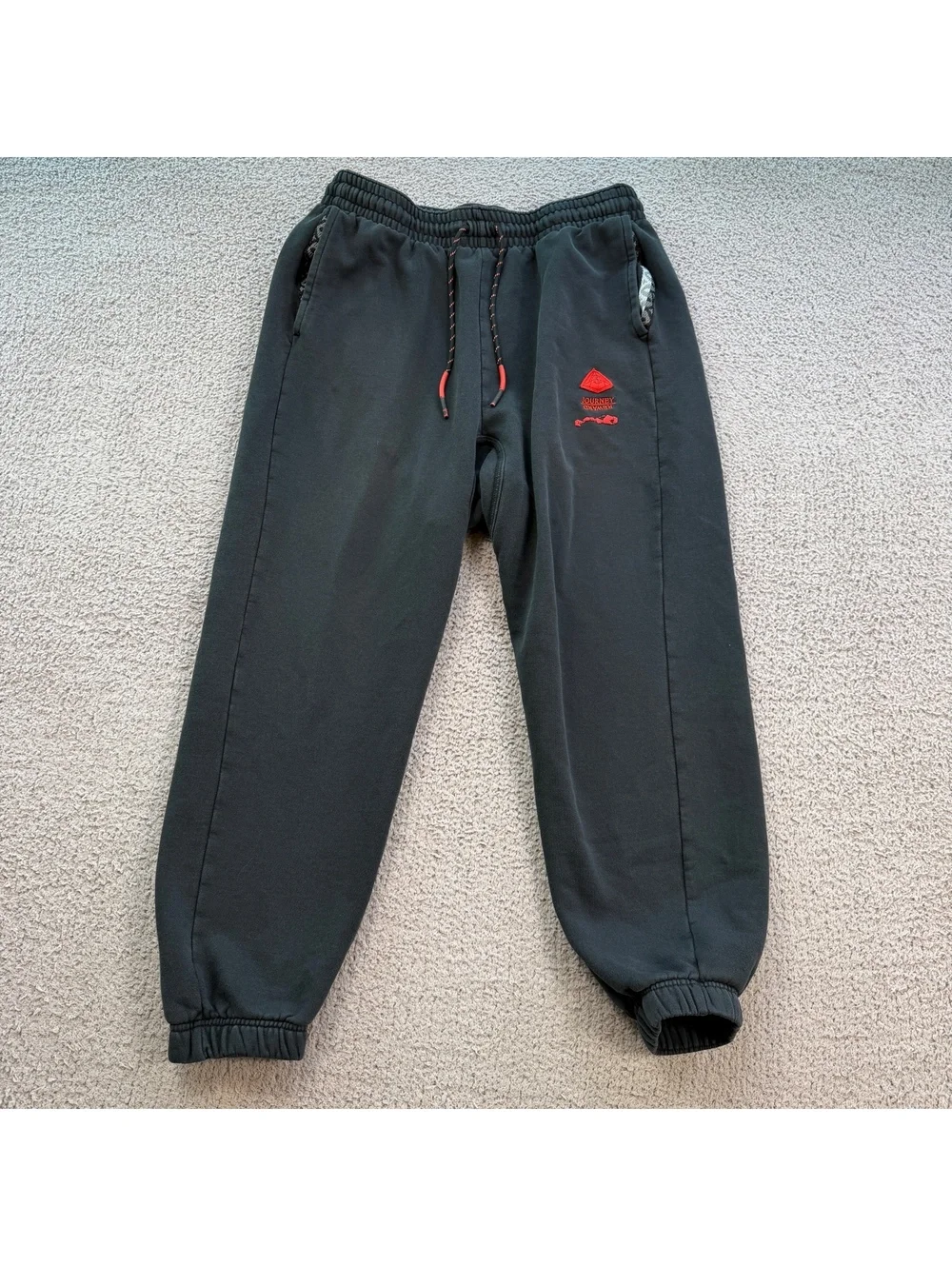 Nike Kyrie Irving Journey Reward Fleece Jogger Sweatpants Black Red Men's L